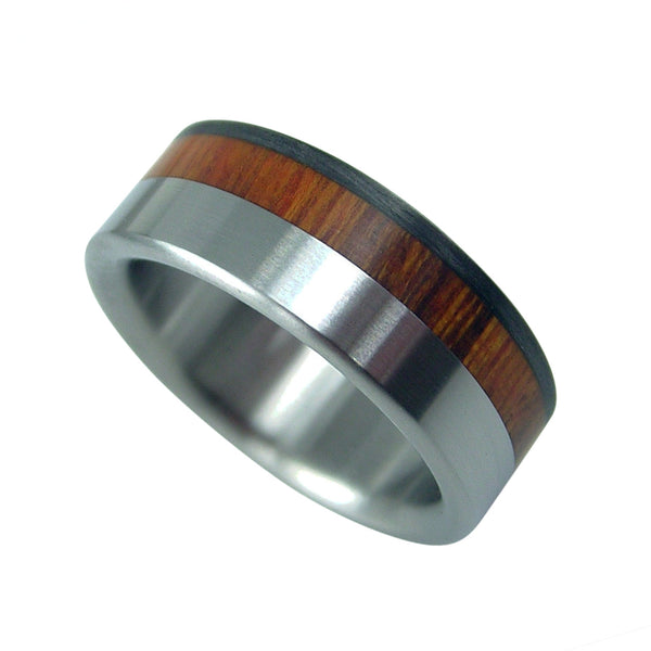 Titanium with Desert Ironwood and Carbon Fiber