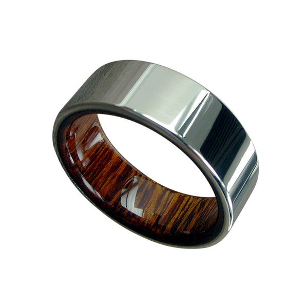 Titanium with Desert Ironwood Polished